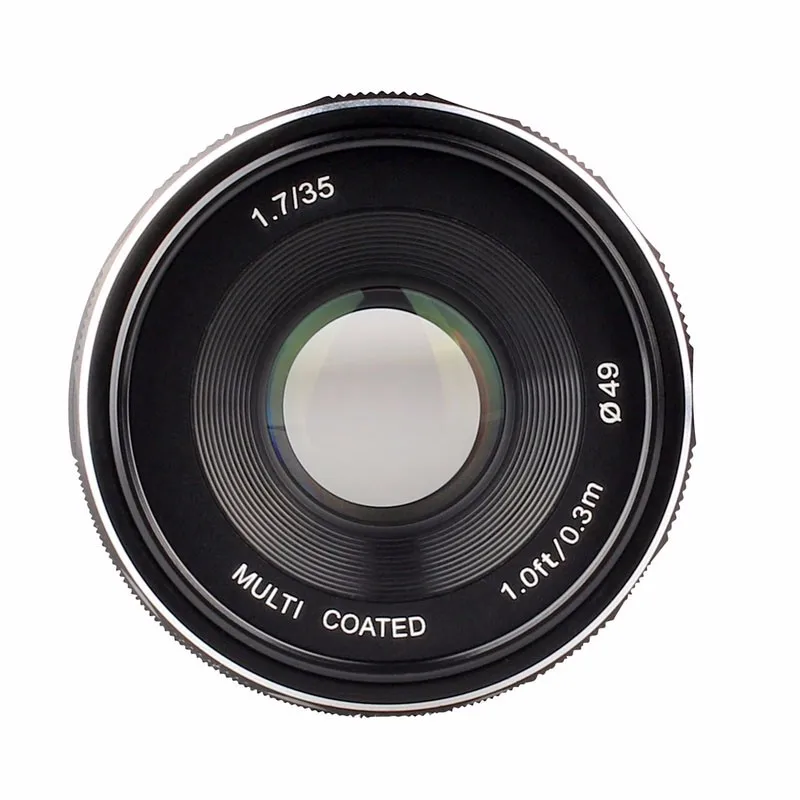 

Объектив Meike MK-N1-35mm-f/1,7 35 мм f1.7 с большой диафрагмой, ручной фокус, объектив APS-C для Nikon 1, крепление J1 V1, J2, V2