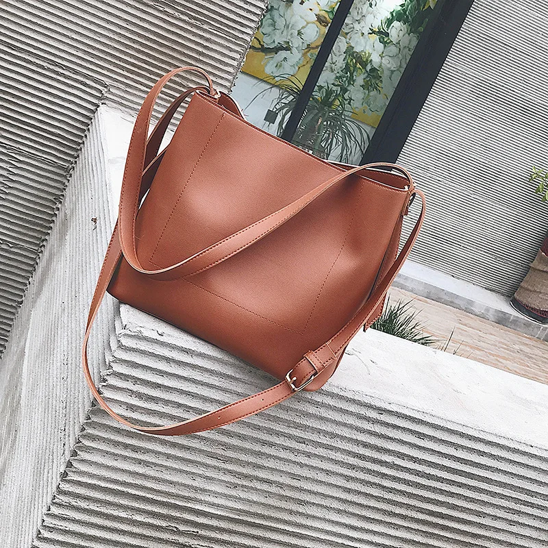 

2019 модная женская кожаная вместительная сумка-тоут через плечо с монетами, сумка для покупок, пляжные сумки, повседневная женская сумка-тоу...