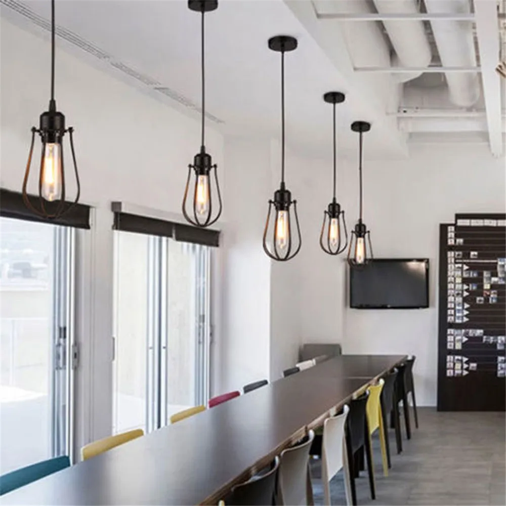 Vintage Industrial Loft Ceiling Lamp Chandelier Pendant Lighting Fixture Hanging suitable for cafe/bar/home decor | Лампы и освещение