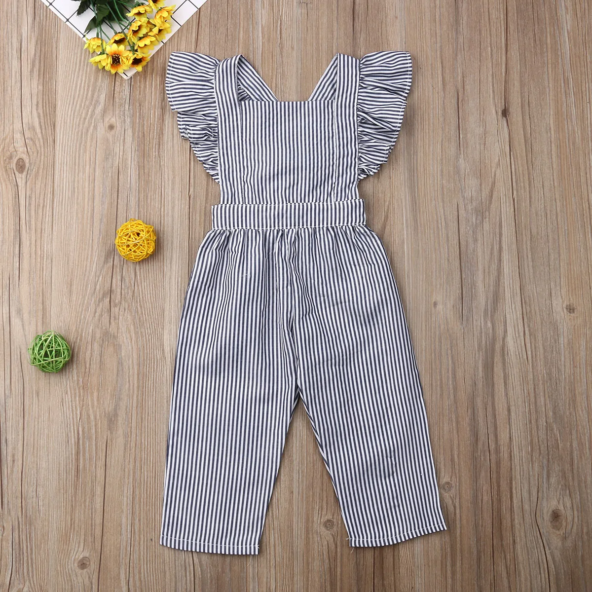 Kids Baby Girl Stripe Clothes 1 Piece Trousers Playsuits Outfits Toddler Children's Costume | Детская одежда и обувь
