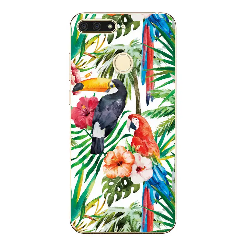 Чехол с милым животным рисунком для huawei Honor 7A Pro силиконовый мягкий чехол Enjoy 8E