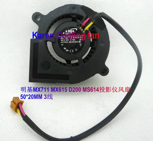 

Новый оригинальный вентилятор охлаждения проектора для MX711 MX615 D200 5020 MS614 ADDA