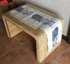 Японский татами пол журнальные столы из ротанга плетеная чайная домашняя мебель для гостиной оконный стол Крытый японский шахматный стол - Цвет: as picture