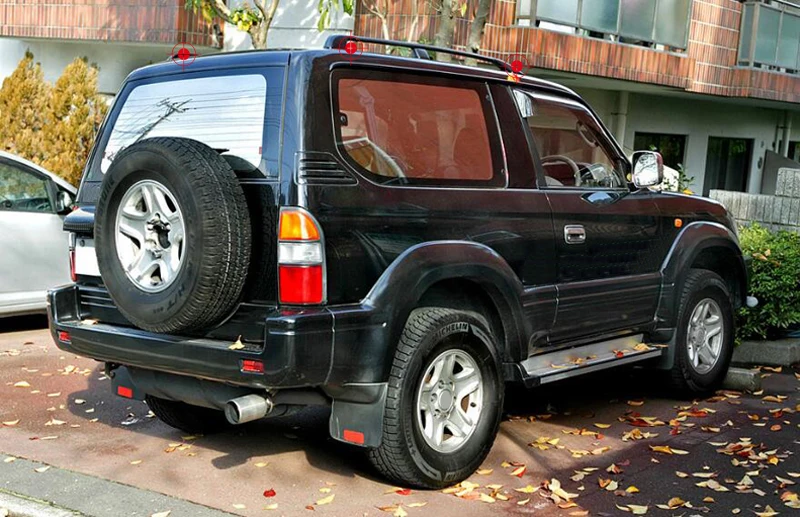 Направляющие на крышу для Toyota Land Cruiser Prado J90 1996 2002 защитная крышка багажника