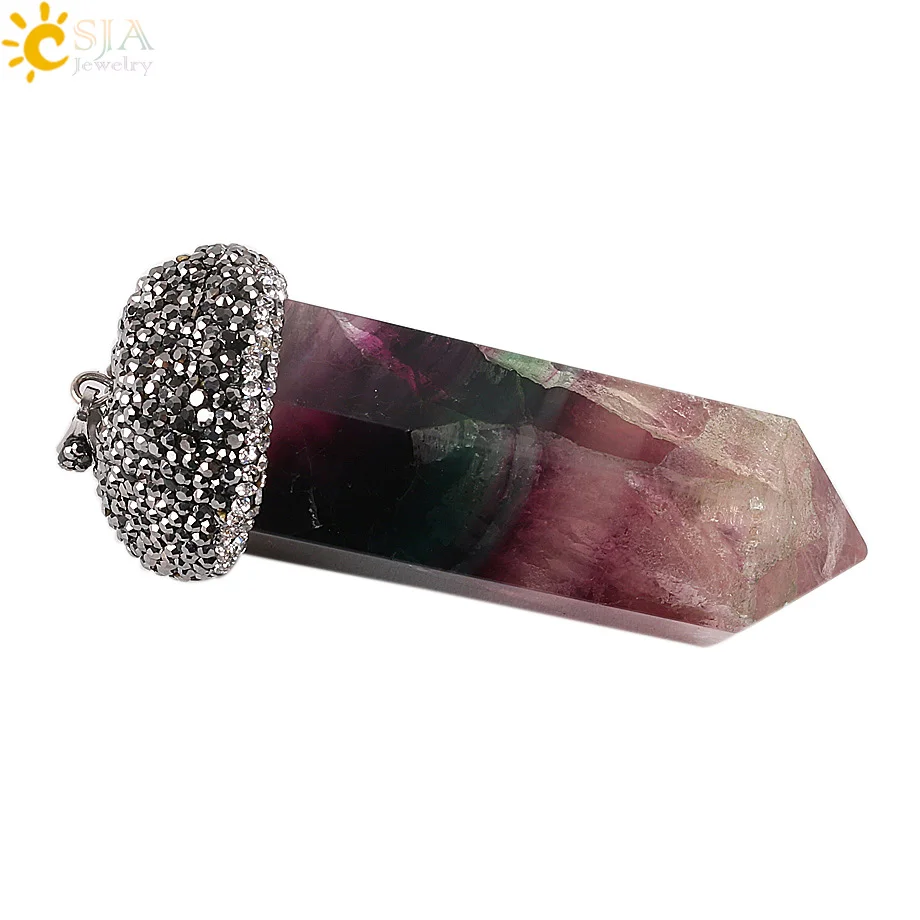 Ожерелье из натурального камня CSJA подвеска в виде пули женское и мужское