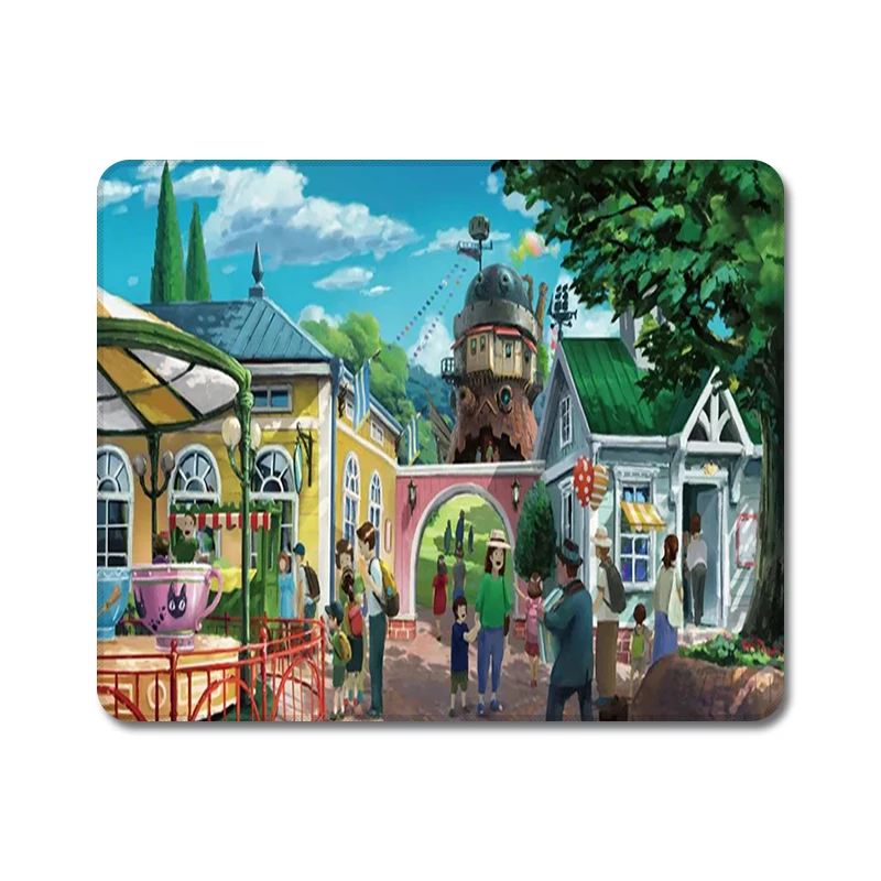 Hayao Miyazaki аниме Howl's Moving Castle натуральный резиновый коврик для мыши Коврик