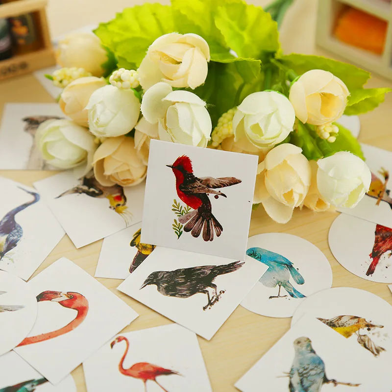 40 ⑤ кор. природа стихи мини бумажный декоративный стикер diy альбом печать для