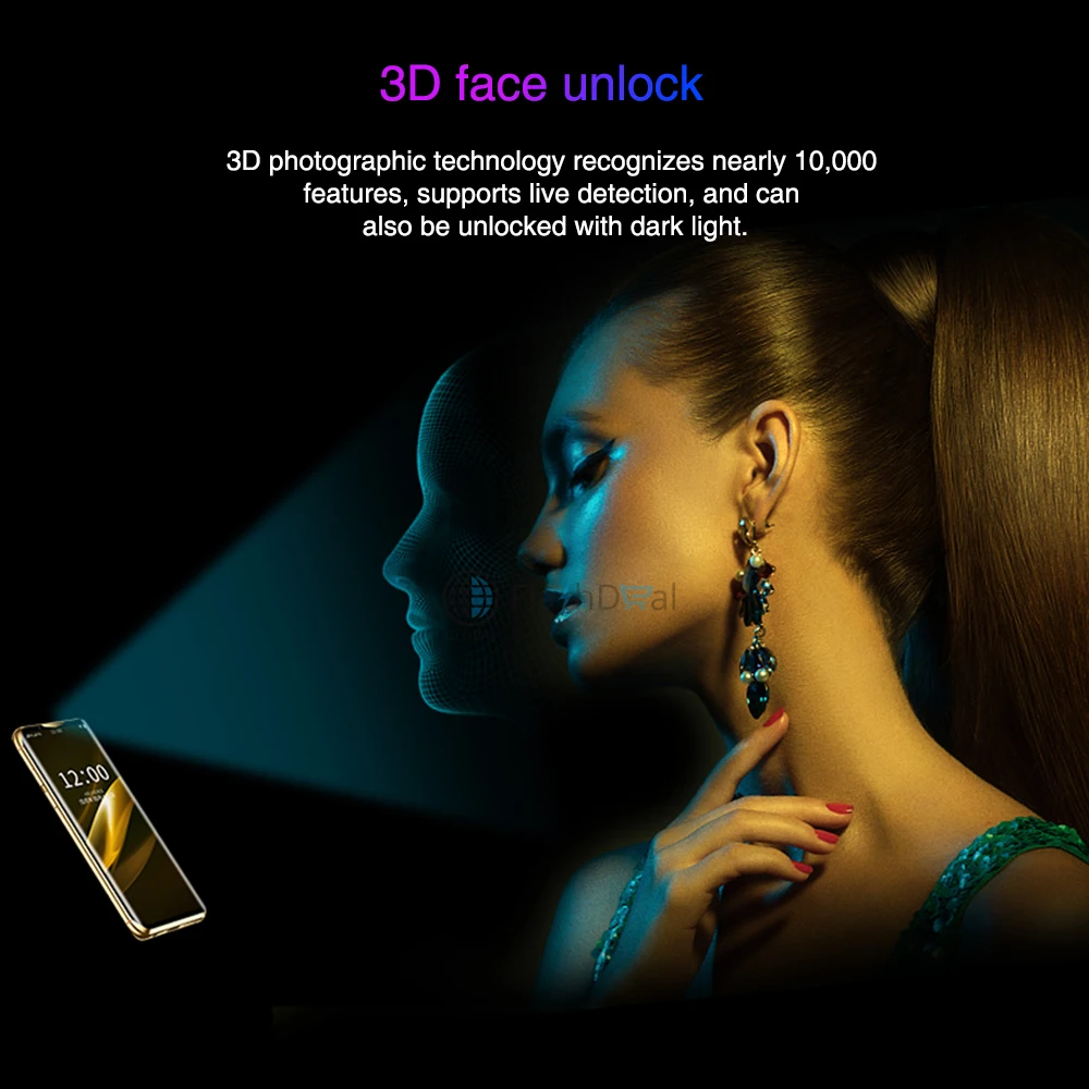 Мини-смартфон K-Touch i10, четырехъядерный, 3 ГБ, 64 ГБ, 3,46 дюймов, 6D, изогнутое стекло, экран, Android 8,1, Face ID, wifi, маленький смартфон 4G