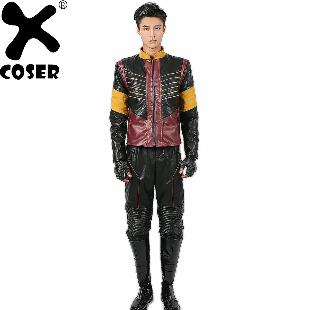 Мужской костюм из искусственной кожи XCOSER оригинальный дизайн для косплея фильма