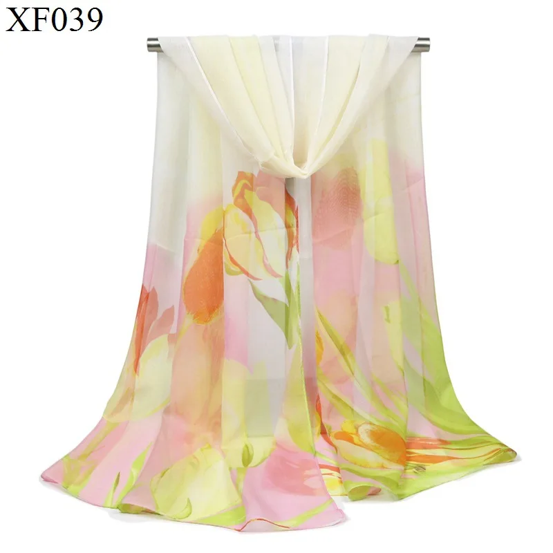 Новинка 2017 года цветок шифон шарф женский шелковый лето солнцезащитный крем