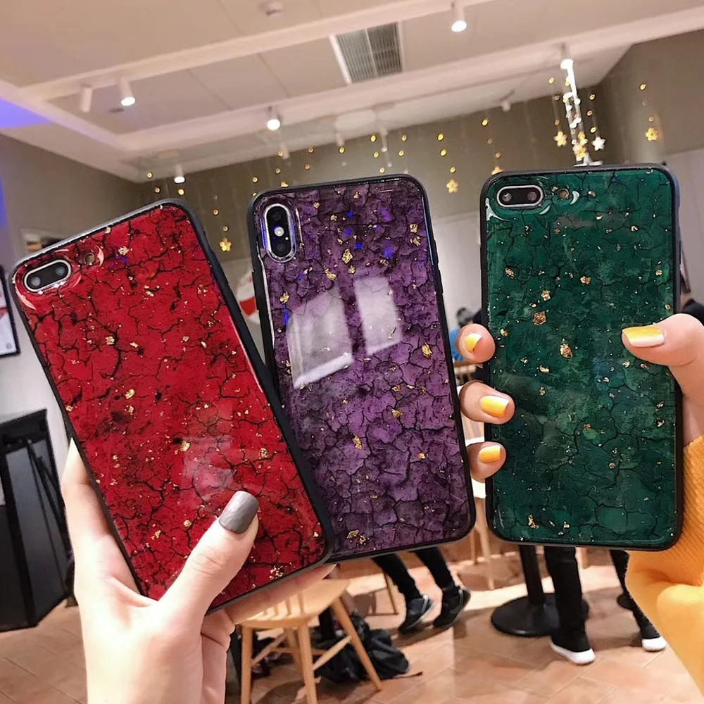 Case For Huawei P30 P20 Pro Lite Nova 3 4 3i 3E 2S P10 P9 Plus P Smart 2019 Cover Glitter Marble Capa |