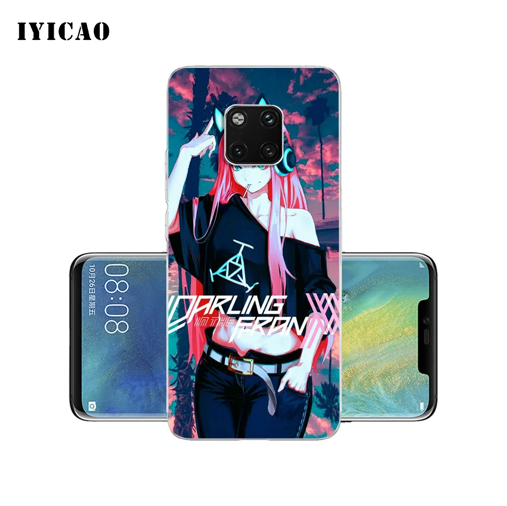 IYICAO DARLING in the FRANXX Мягкий силиконовый чехол для телефона Huawei Mate 10 20 Lite Pro Nova 2 2i 3 3i 4 TPU