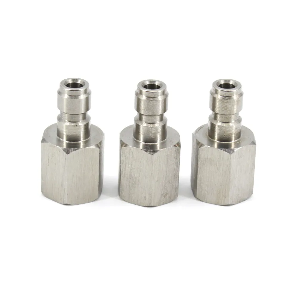 PCP ВВС Пейнтбольного ружья Quick гнездовой разъем M10x1 1/8BSPP 1/8NPT Нержавеющая сталь
