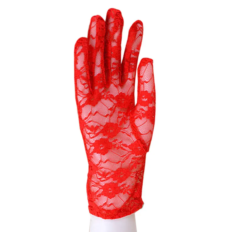 Valink 2017 New Fashion Women's Lace Hollow-Out Gloves Sun Protection Accessories Skid Resistance Pattern Female Hot | Аксессуары
