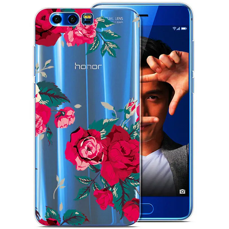 Arvin Clear Silicone Case for Huawei Honor 9 Slim Crystal Transparent Soft TPU Premium Phone Cover |