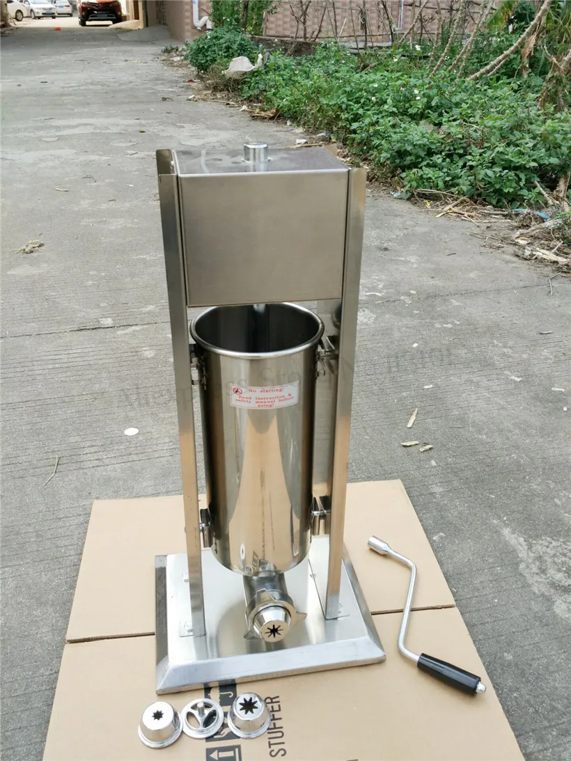 Вертикальный колбаса наполнителя колбаса писака 5L руководство устройство для испанских Чуррос Машина экономичный коммерческих Чурро экструдер