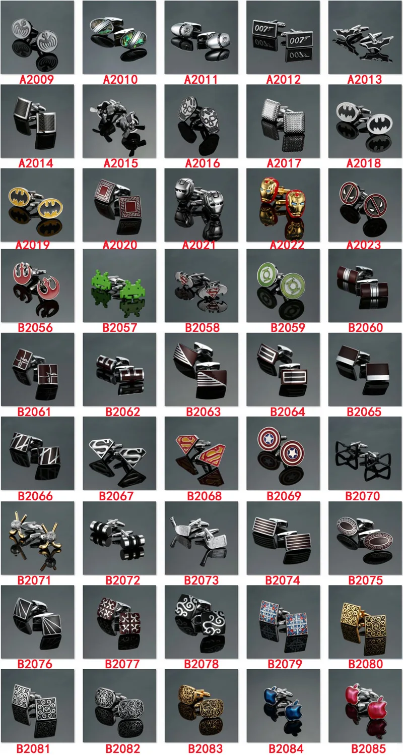 Высокое качество Новинка серебро Цвет пуля запонки для французских рубашек