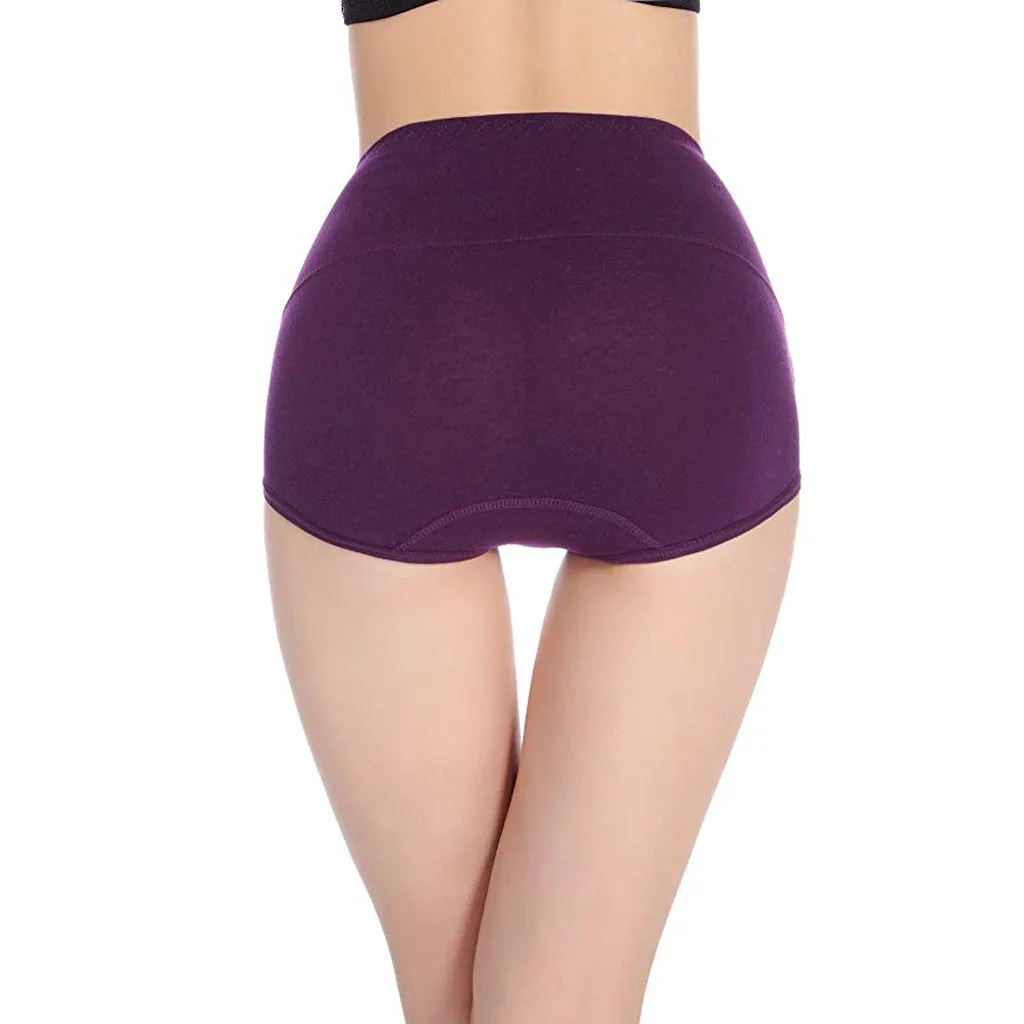 Feitong женские трусики с высокой талией контролем живота женское нижнее белье