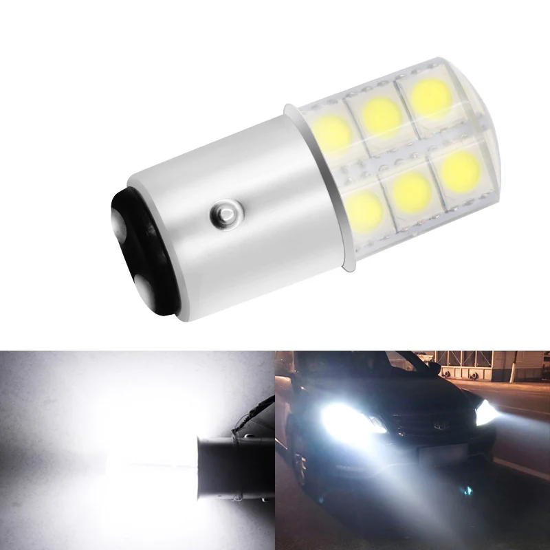 1 шт. p21w bay15d ba15s P21/5 Вт 1156 1157 led 12 в автомобильный стоп светильник белые и красные