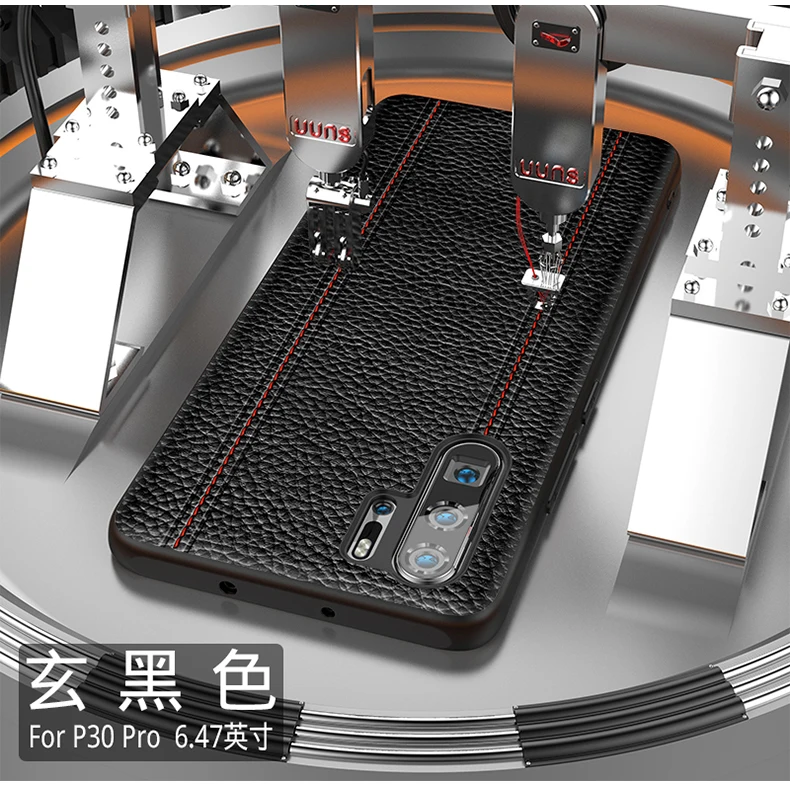 Genuine Leather Luxury Case For Huawei P30 PRO P30PRO Cowhide Full Protective Cover Support adsorption magnet |