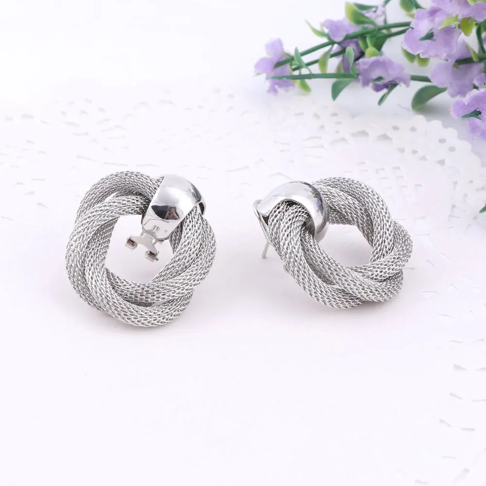 Свадебные комплекты с серебряным покрытием ювелирных украшений вечерние