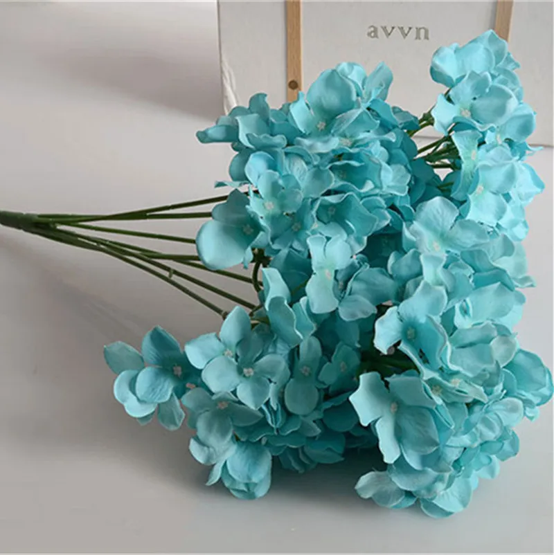 Гортензия букет 50 см искусственные гортензии Большой Цветок голова для свадьбы