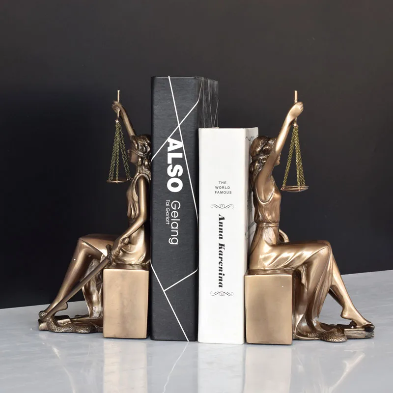 Статуя богини юстиции из имитации меди офисное украшение файл справедливая