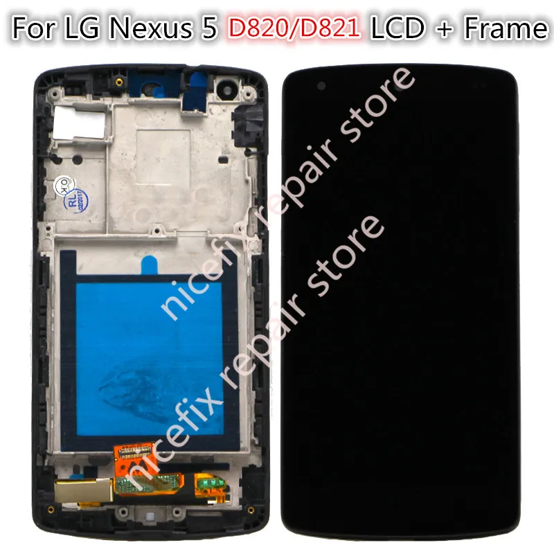 Дисплей 4 95 дюйма для LG Nexus 5 сменный сенсорный ЖК-экран с рамкой Google ЖК-дисплей D820