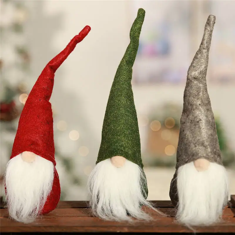 Christmas Elf Noel Sitting Long-legged Festival New Year Dinner Party Navidad 2019 Decorations for Home | Дом и сад