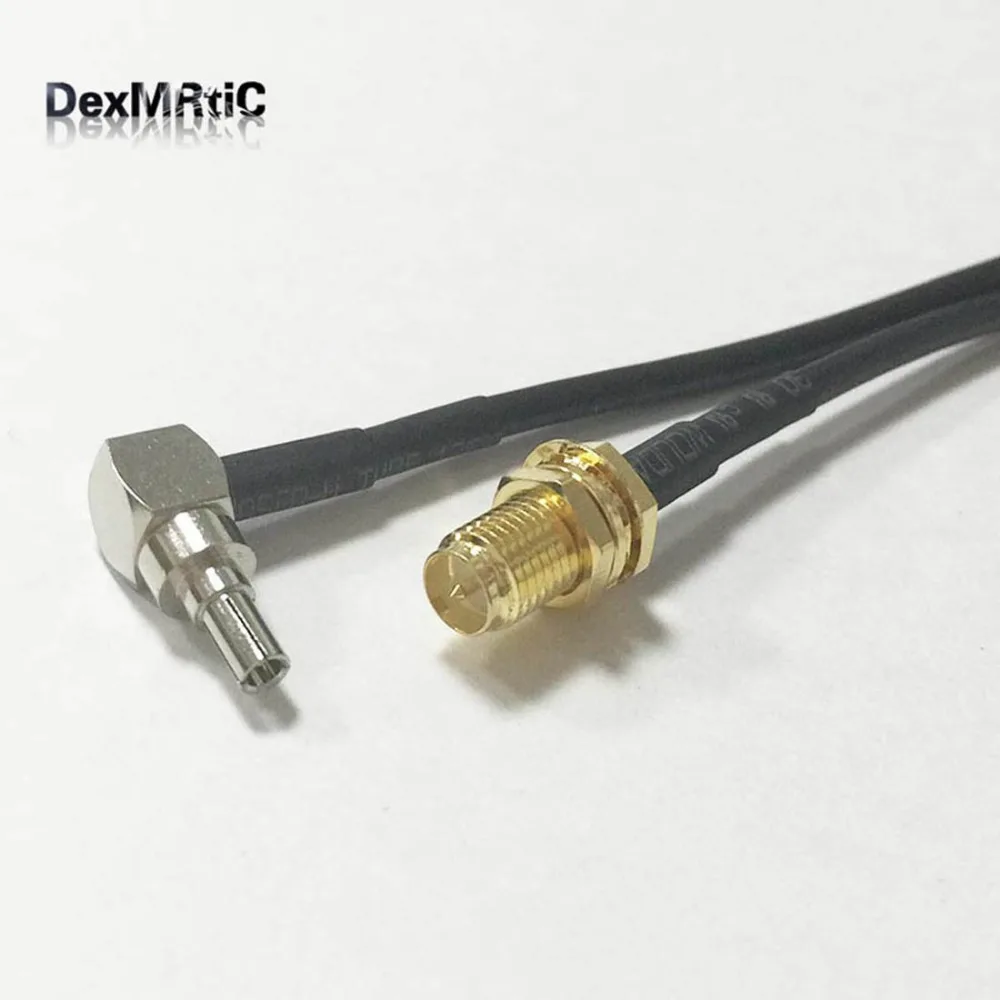 1 шт. Новый 3G антенный кабель RP SMA разъем гайка переключатель CRC9 штекер Коннектор