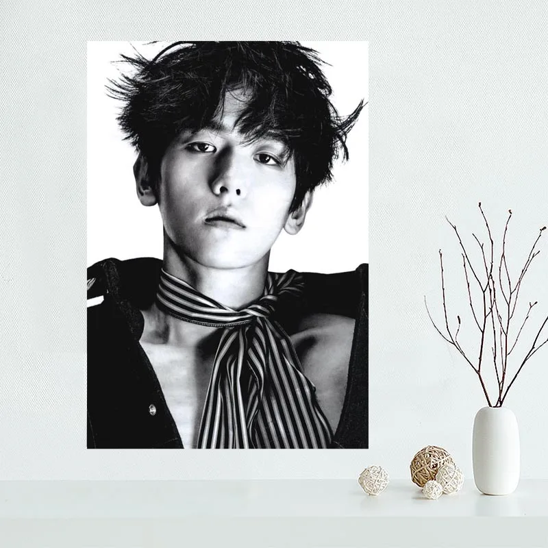 Хорошая EXO Baekhyun плакат пользовательские холст Арт отделочная ткань для дома