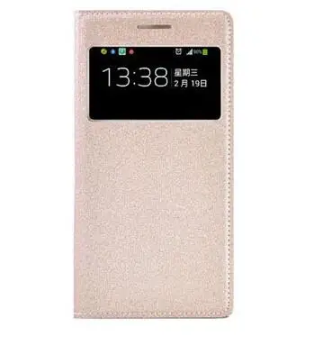 Gold Чехол Samrt для samsung S4 I9500, чехол для сна, samsung Galaxy S4mini I9190 I9195, умный чехол с окошком, кожаный чехол с откидной крышкой - Цвет: Gold