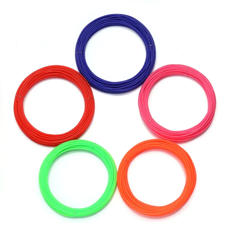 50 Meter 5 Color PLA 3D ручки с филаментом герметично 5/10/20 рулонов 10 м печати нить Диаметр 1,75 мм Пластик нити для 3 D принтер ручка для рисования с Пластик - Цвет: 50 Meter 5 Color