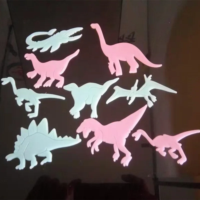 1 комплект светящиеся светится в темноте Dinasour лунные стикеры вечерние домашний Декор наклейки на стену Горячая 3D для детей Детская комната спальня потолок