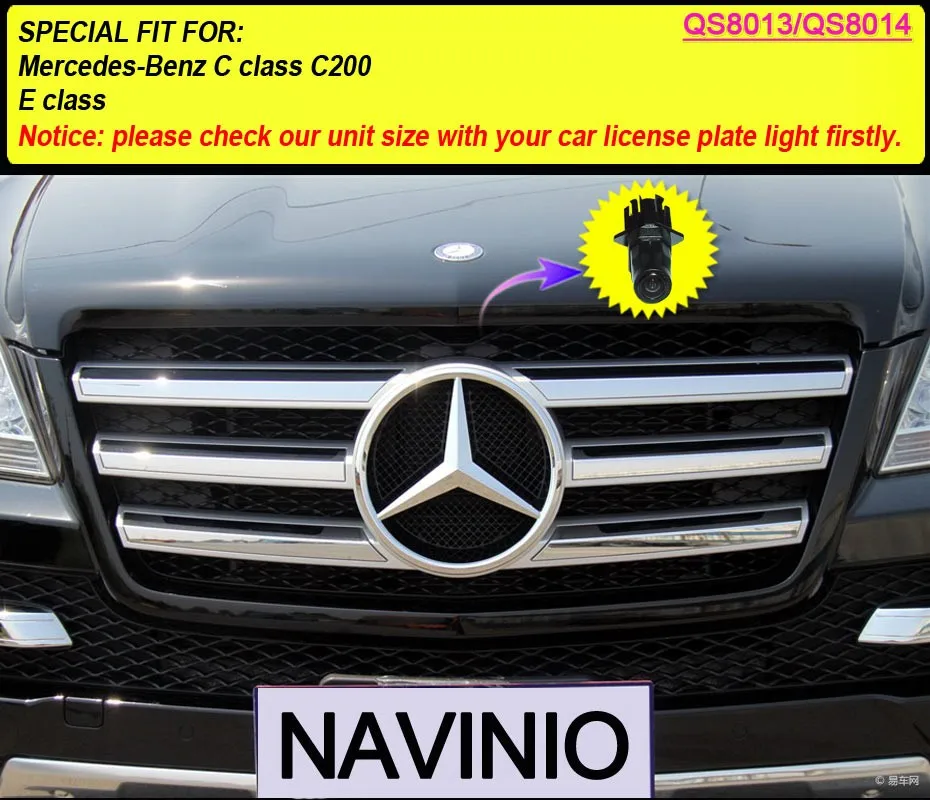 Для sony CCD Mercedes Benz C E Klasse class c200 передний логотип Автомобильная камера вид спереди