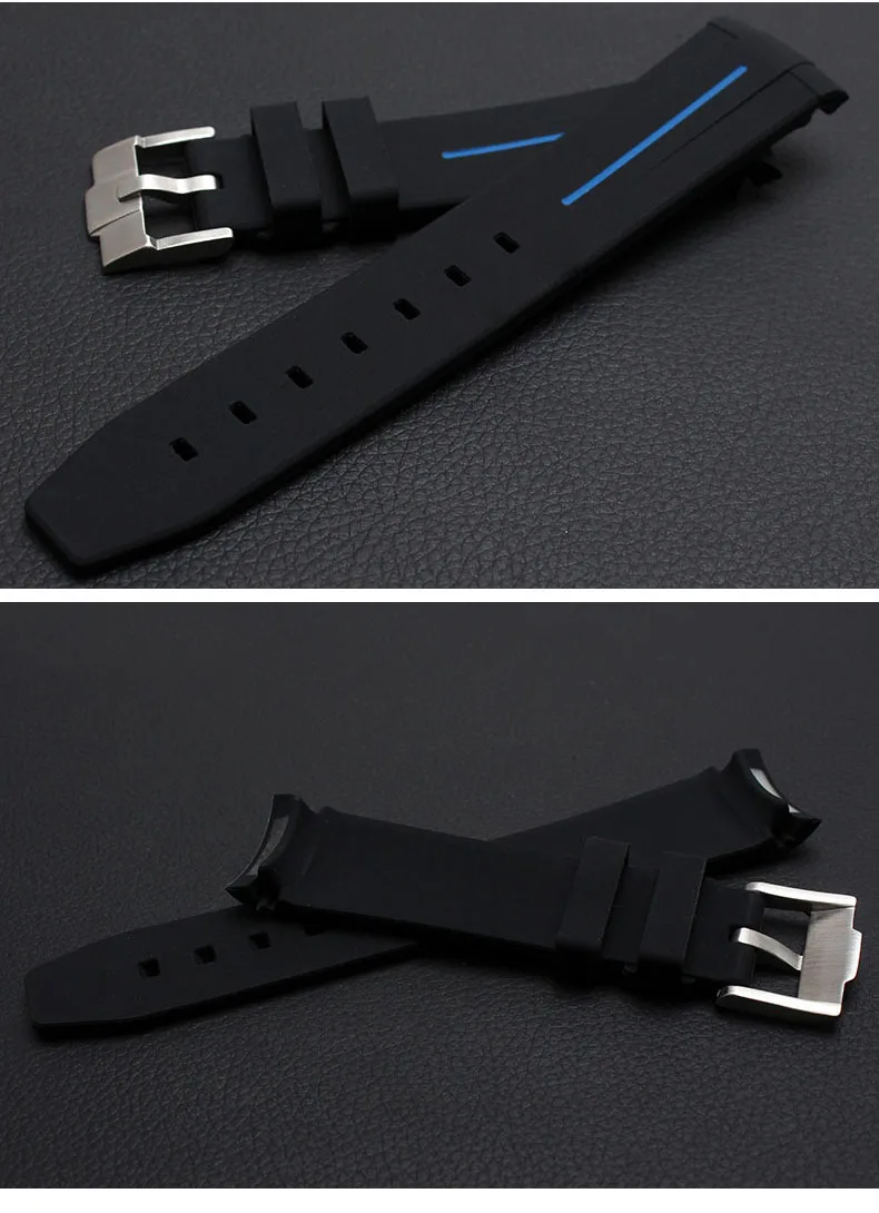 20mm 21mm nature Rubber Silicone Watch band Buckle Watchband For Daytona Submariner Deepsea Gmt Seamarster Oysterflex Strap