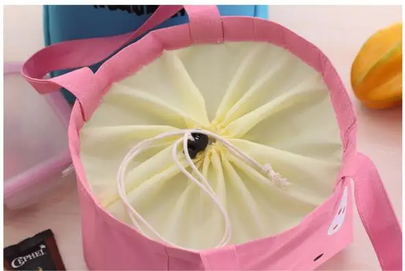 

PQ168 20cm*20cm Lunch box tote lunch box primary school students lunch bags lunch bag belt bag tote thermal insulation