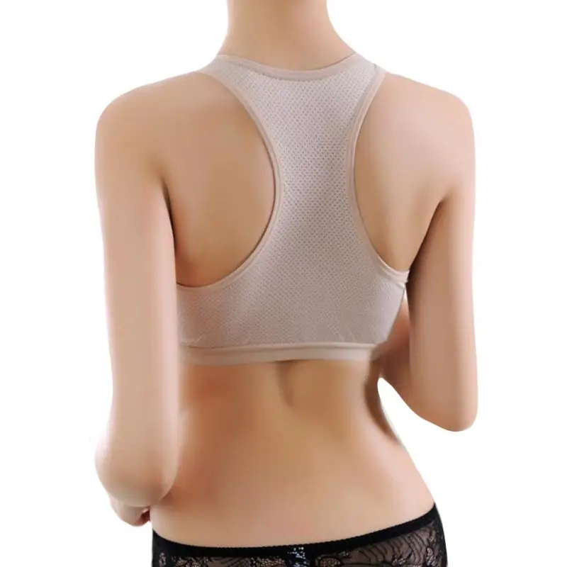 Женская тренировочная дышащая бесшовная Майка без косточек для фитнеса уличный