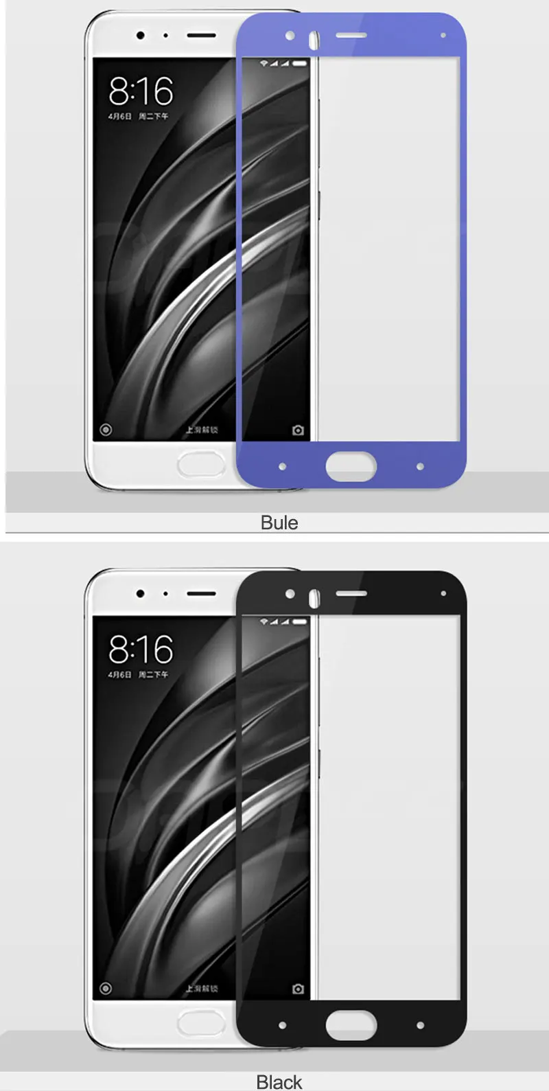 9H закаленное стекло для Xiaomi mi 6 полное покрытие экрана протектор для mi 6 стекло защитная пленка