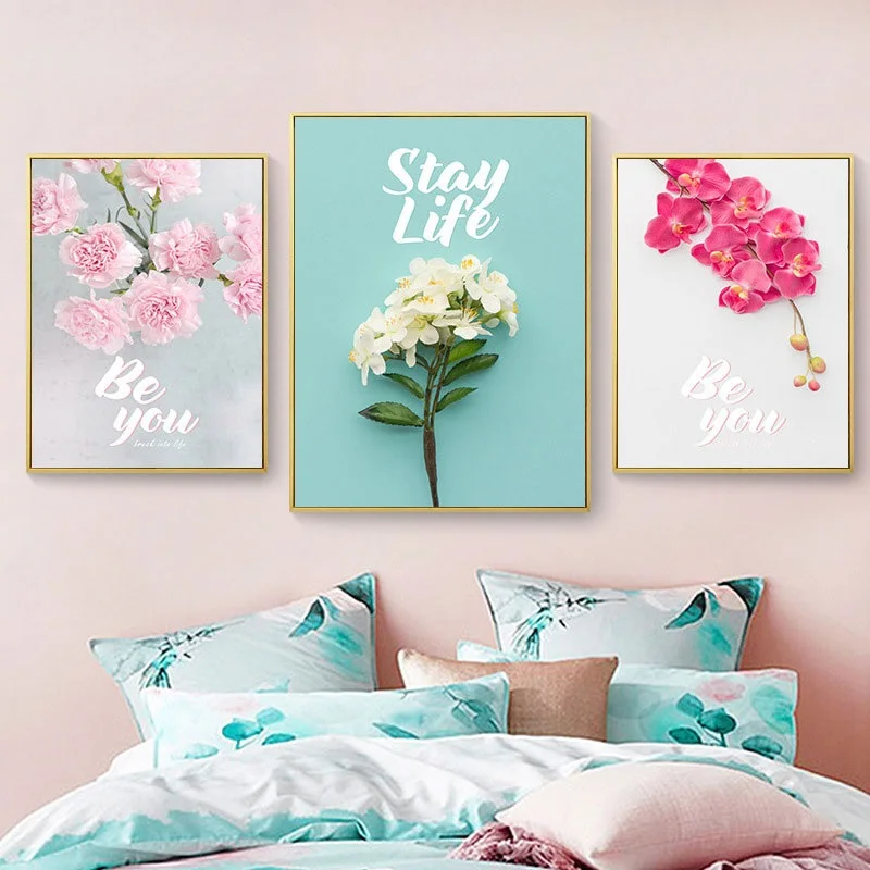 

Nordic Posters and Prints Minimalist Beautiful Flowers Canvas Painting Home Decoration Living Room Art Wall Pictures No Frame
