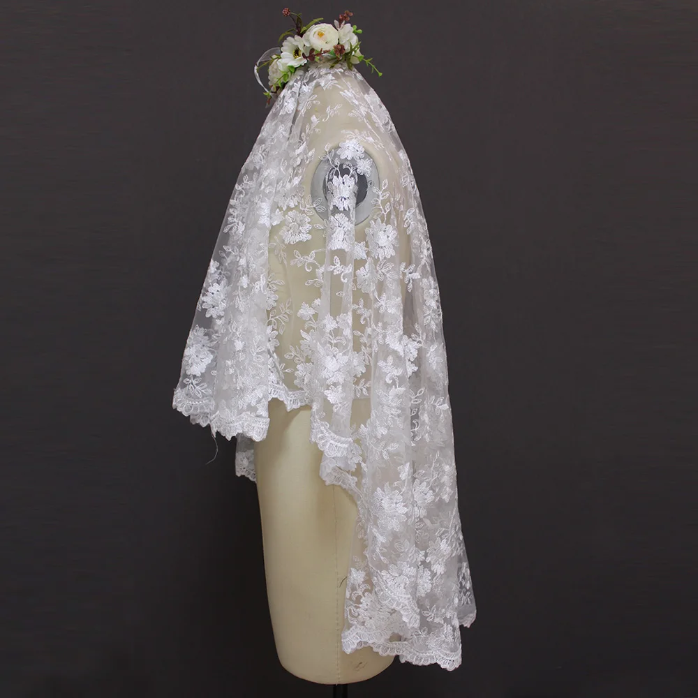 NERMAIDFUN реальные фотографии один слой кружева короткая свадебная вуаль белая