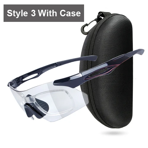 Style 3 black case NEWBOLER фотохромный велосипед солнцезащитные очки для мужчин и женщин спортивные солнцезащитные очки UV400 MTB дорожный велосипед очки для близорукости рамка защитные очки - Цвет: Style 3 black case