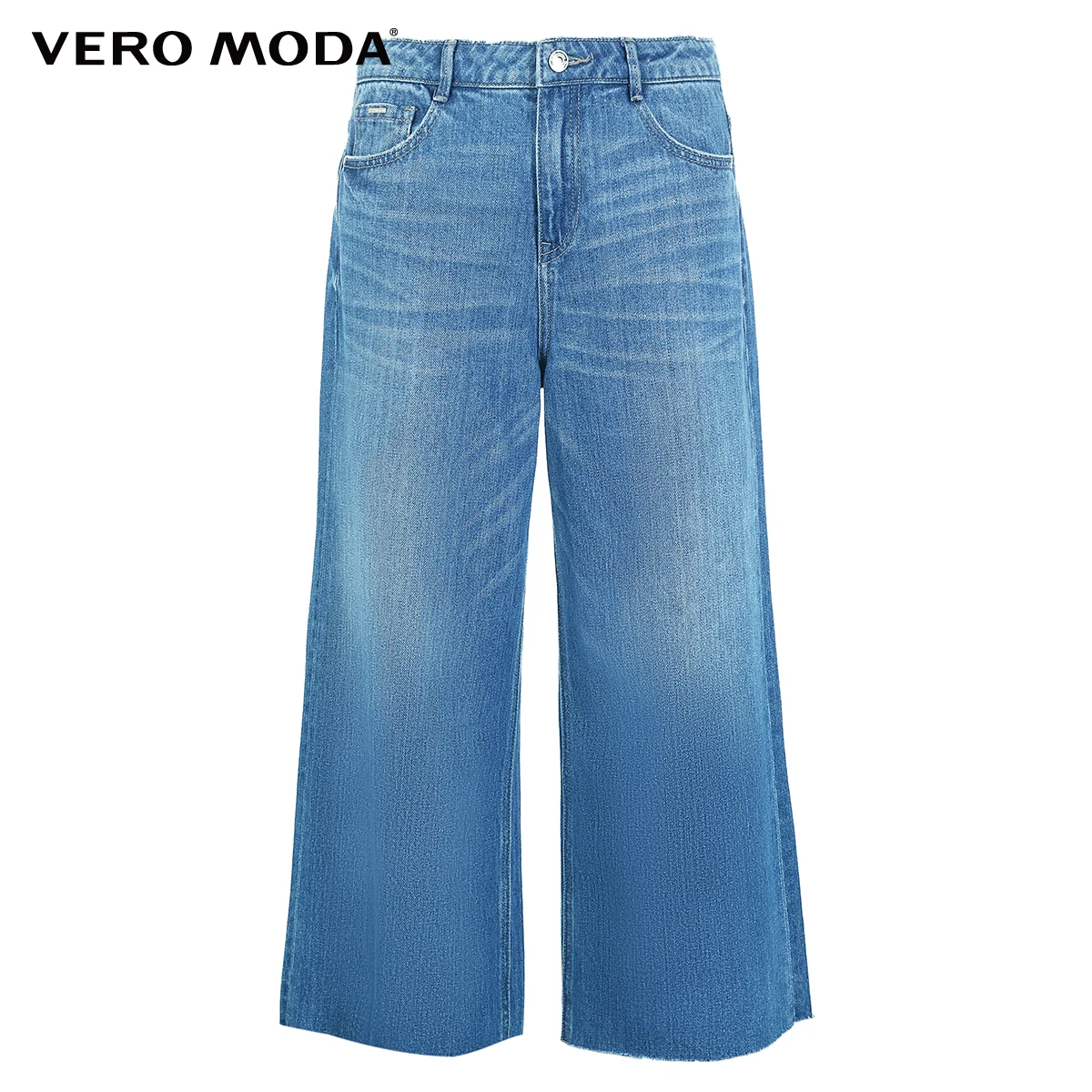 Vero Moda новые женские свободные джинсы с необработанными краями из хлопка | 31836I514