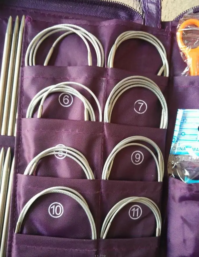 Швейные иглы кольцевые крючки для вязания крючком прямые из нержавеющей стали