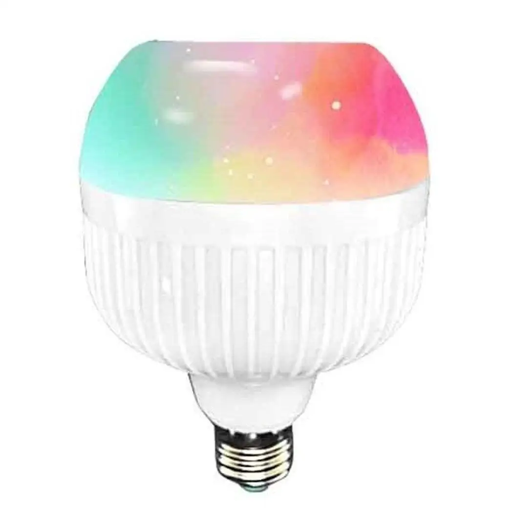 Динамик с подсветкой играющий E27 светодиодная лампа музыка RGB Bluetooth пульт