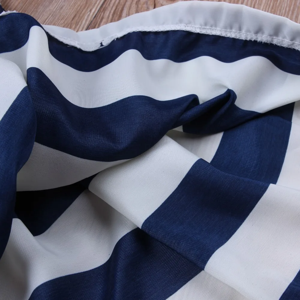 Летнее элегантное Полосатое платье для малышей с бантом/2018 Новое поступление