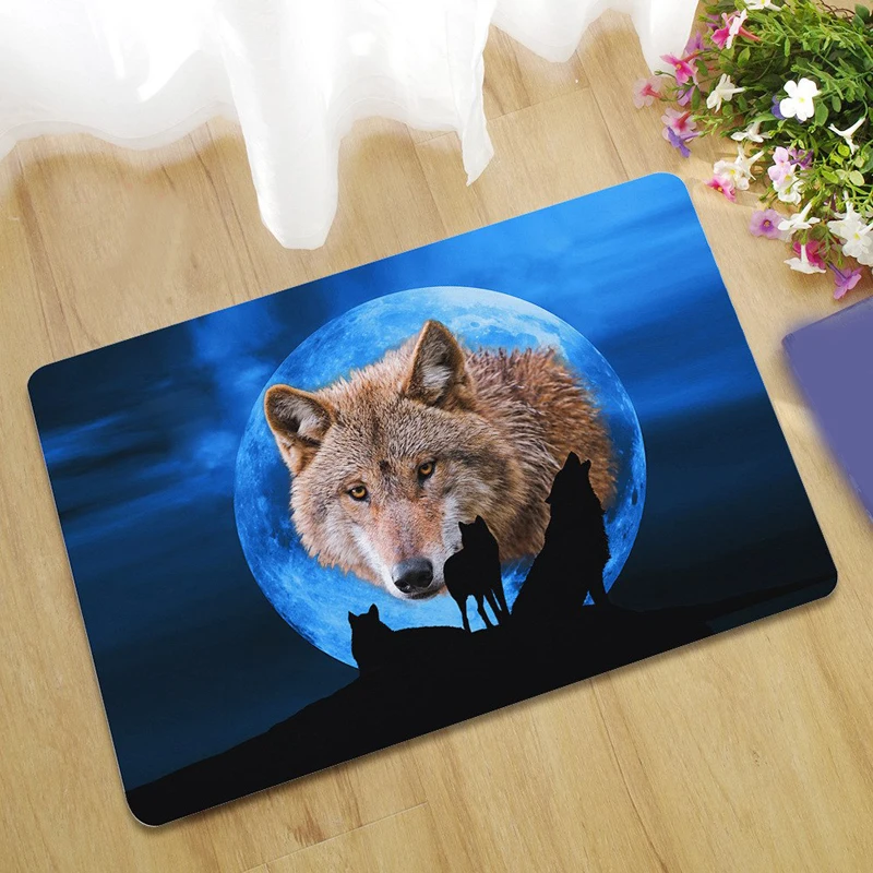 BLRISUP животные Коврик наружные коврики волк напольный коврик с принтом ванная