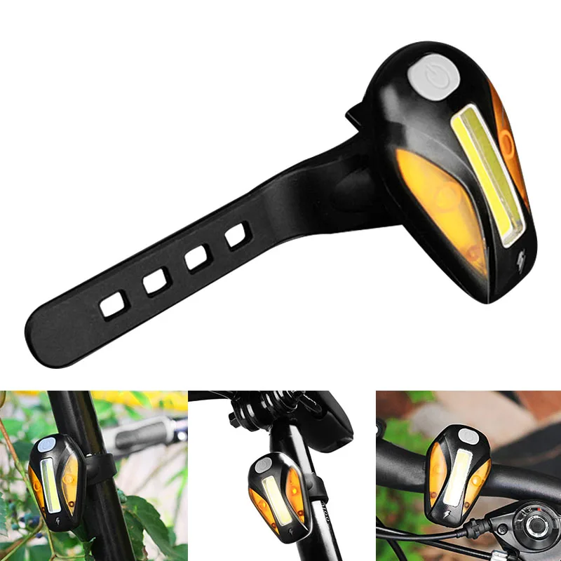 Горячий велосипедный задний фонарь 5 режимов вспышки USB зарядка предупреждающие