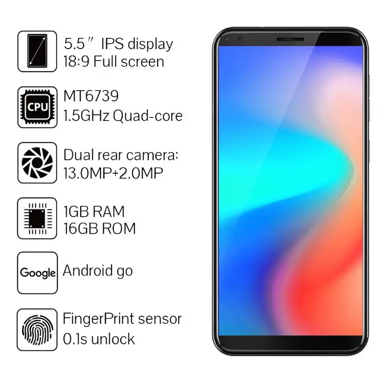 Бесплатная Дело CUBOT J3 PRO 4G LTE телефона 5 "HD + 18:9 полный дисплей MT6739 4 ядра 13MP двойной