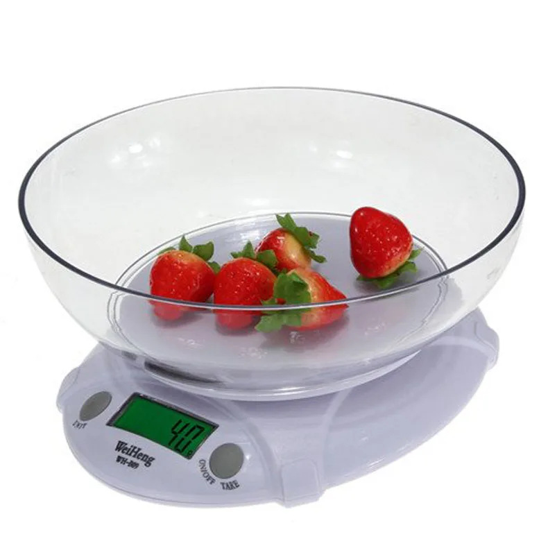 7 кг-1 г цифровые электронные весы для кухни дома еды веса с чашей светодиодный